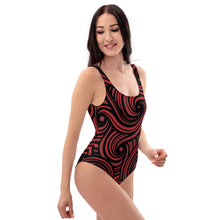 Load image into Gallery viewer, Swirly One-Piece Swimsuit