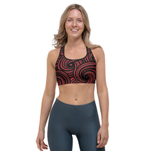 Load image into Gallery viewer, Swirly Sports bra