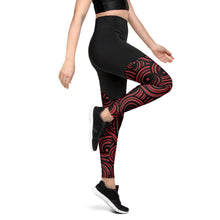 Load image into Gallery viewer, Swirly Sports Leggings