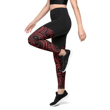 Load image into Gallery viewer, Swirly Sports Leggings
