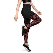 Load image into Gallery viewer, Swirly Sports Leggings

