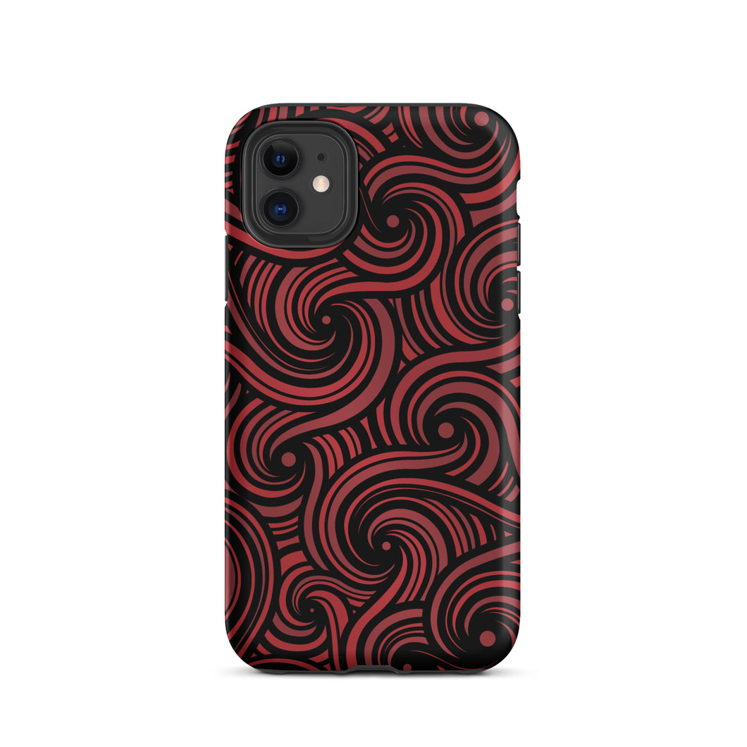 SWIRLY RED - DOPE ASS iPhone case